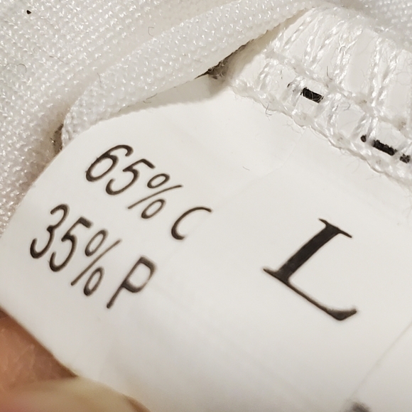 ☆ 3/35$ | White Sleeveless Crew Neck Lace Top In Size Large - Picture 5 of 7